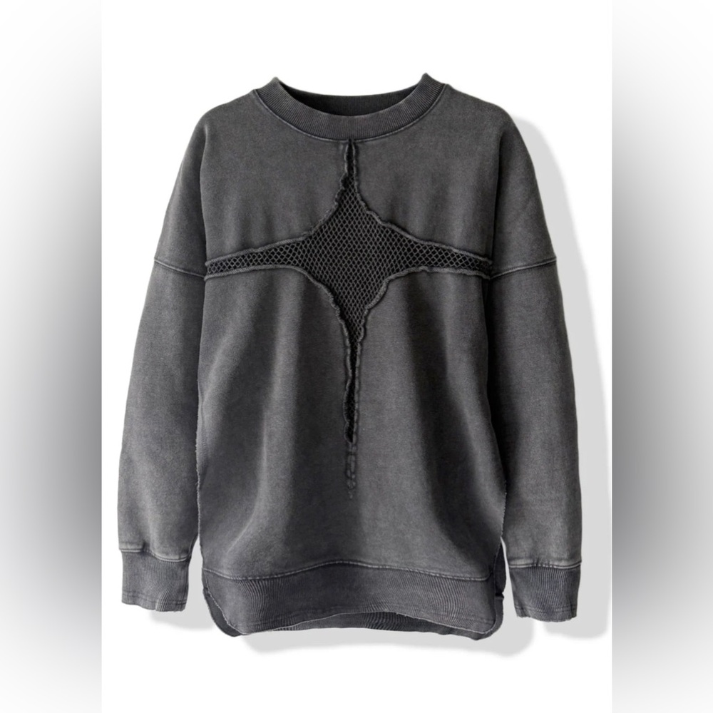 Pebby Forevee Women’s Mesh Feel Good Side Slit sweatshirt